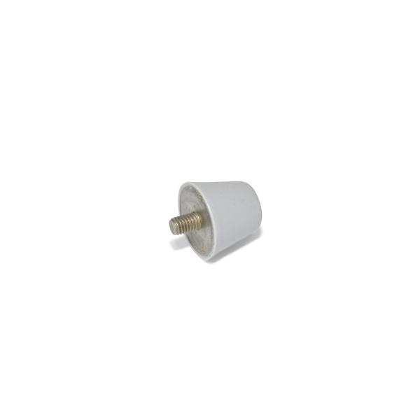 J.W. Winco GN256-38-M8-16-55-GR Conical Bumper Stainless - Gray - Threaded Stud 256-38-M8-16-55-GR